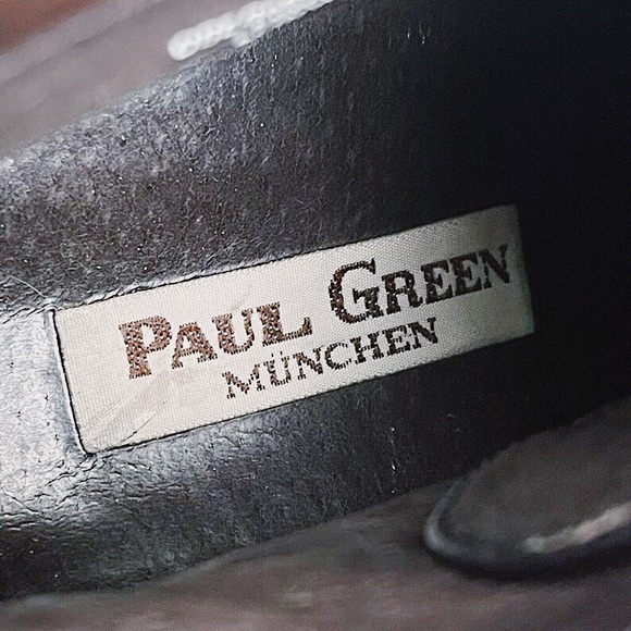 Vintage Paul Green Munchen Brown Suede & Leather Lace Up Ankle Boots Size 9 - Picture 5 of 7